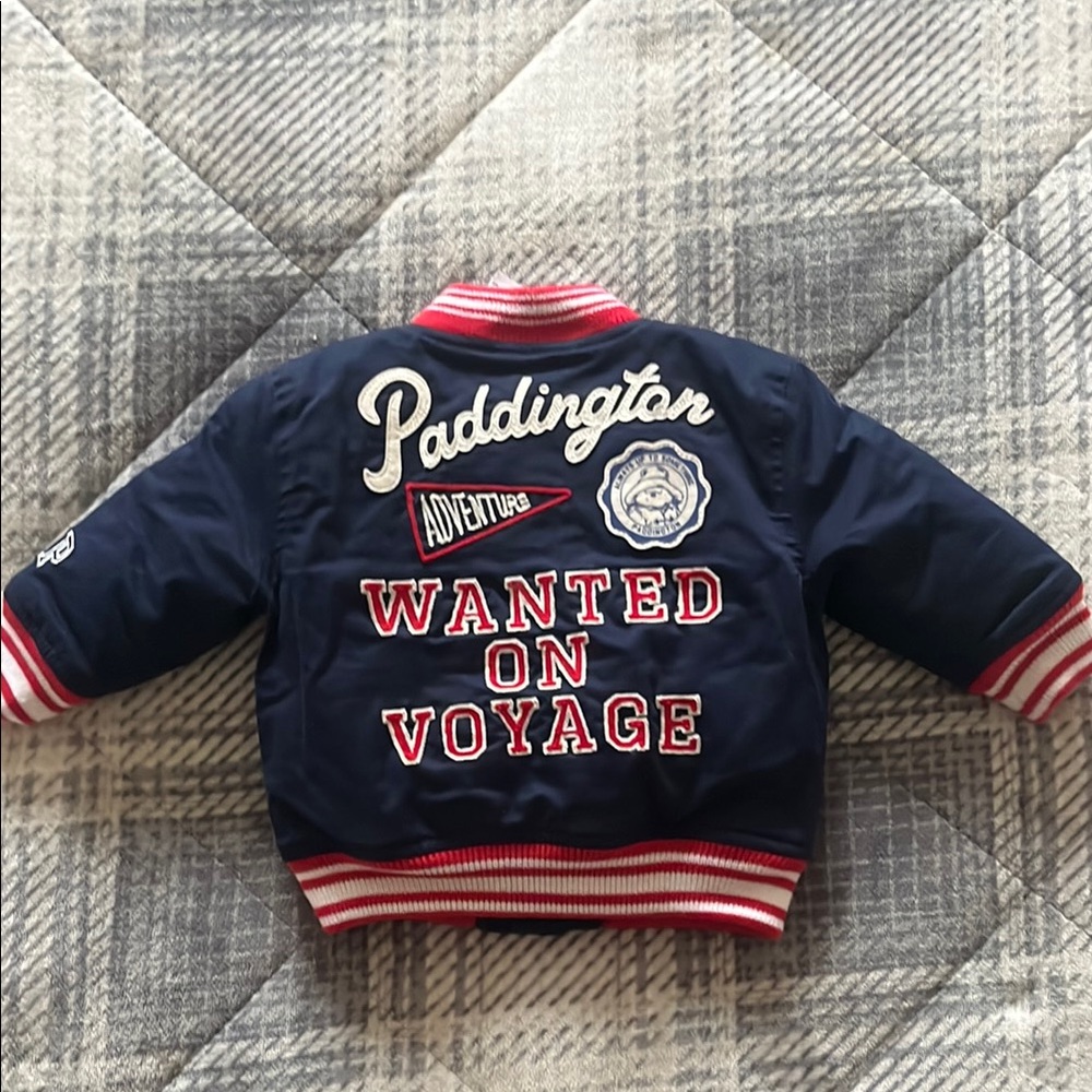 GAP Baby Navy and Red Jacket Paddington never used